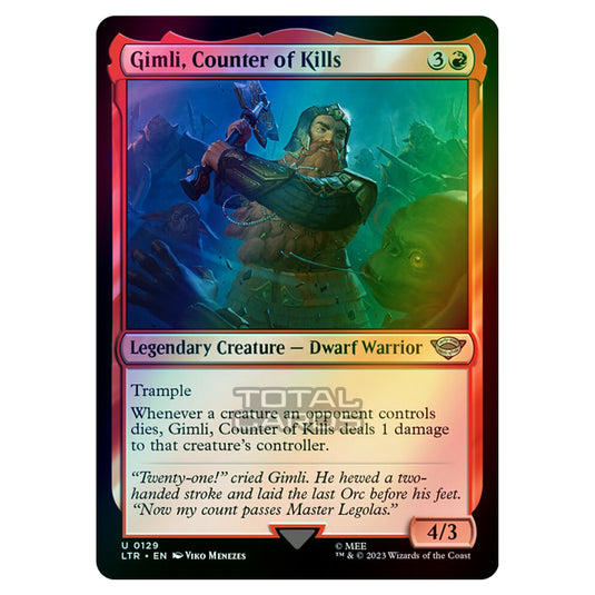 Magic The Gathering - The Lord of the Rings - Tales of Middle-Earth - Gimli, Counter of Kills - 0129 (Foil)