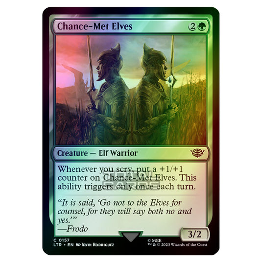 Magic The Gathering - The Lord of the Rings - Tales of Middle-Earth - Chance-Met Elves - 0157 (Foil)