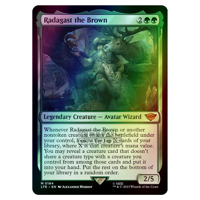 radagast mtg card Oscar | ~ THE BROWN ~ always liked Radagast, dude is rad #mtgltr #lotr #mtg #mtgxlotr #radagastthebrown #magicthegathering Put the rest on the bottom of your library in a random order. MTGNexus - Radagast, one with