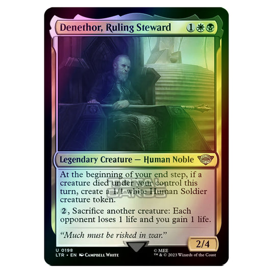 Magic The Gathering - The Lord of the Rings - Tales of Middle-Earth - Denethor, Ruling Steward - 0198 (Foil)