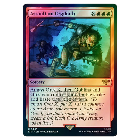Magic The Gathering - The Lord of the Rings - Tales of Middle-Earth - Assault on Osgiliath (Jumpstart Card) - 0285 (Foil)