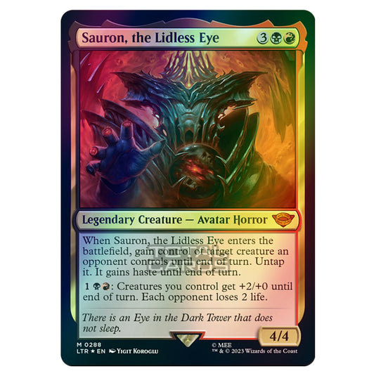Magic The Gathering - The Lord of the Rings - Tales of Middle-Earth - Sauron, the Lidless Eye (Starter Deck) - 0288 (Foil)