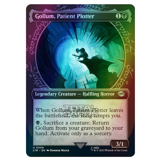 Magic The Gathering - The Lord of the Rings - Tales of Middle-Earth - Gollum, Patient Plotter (Showcase Card) - 0309 (Foil)