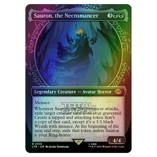 Magic The Gathering - The Lord of the Rings - Tales of Middle-Earth - Sauron, the Necromancer (Showcase Card) - 0310 (Foil)