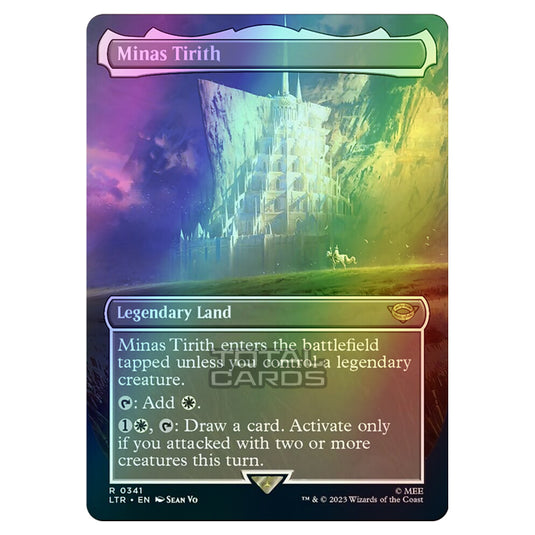 Magic The Gathering - The Lord of the Rings - Tales of Middle-Earth - Minas Tirith (Alternate-Art Borderless Card) - 0341 (Foil)