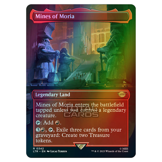 Magic The Gathering - The Lord of the Rings - Tales of Middle-Earth - Mines of Moria (Alternate-Art Borderless Card) - 0342 (Foil)