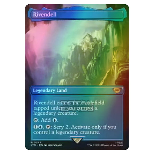 Magic The Gathering - The Lord of the Rings - Tales of Middle-Earth - Rivendell (Alternate-Art Borderless Card) - 0344 (Foil)