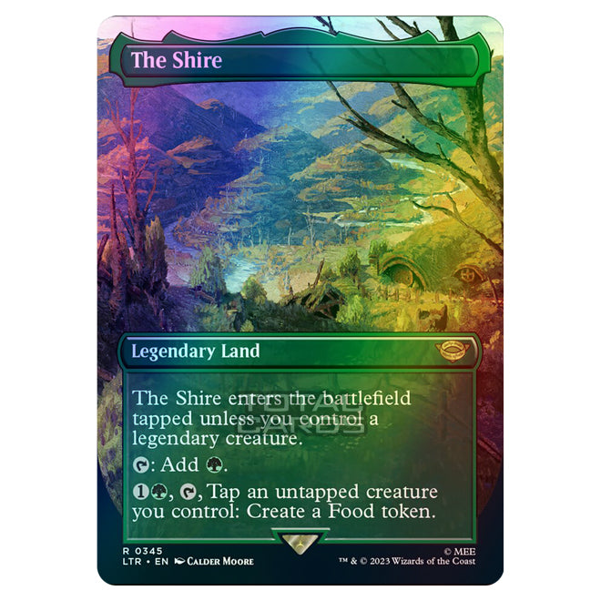 the shire mtg card Magic The Gathering Lord of the Rings Tales of Middle-Earth Single Card Rare Sharkey, Tyrant of the Shire 229