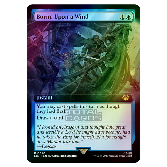 Magic The Gathering - The Lord of the Rings - Tales of Middle-Earth - Borne Upon a Wind (Extended Art Card) - 0350 (Foil)