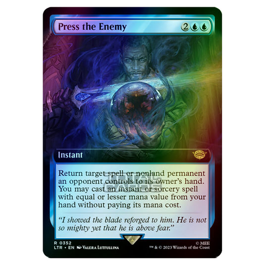 Magic The Gathering - The Lord of the Rings - Tales of Middle-Earth - Press the Enemy (Extended Art Card) - 0352 (Foil)