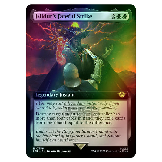 Magic The Gathering - The Lord of the Rings - Tales of Middle-Earth - Isildur's Fateful Strike (Extended Art Card) - 0356 (Foil)