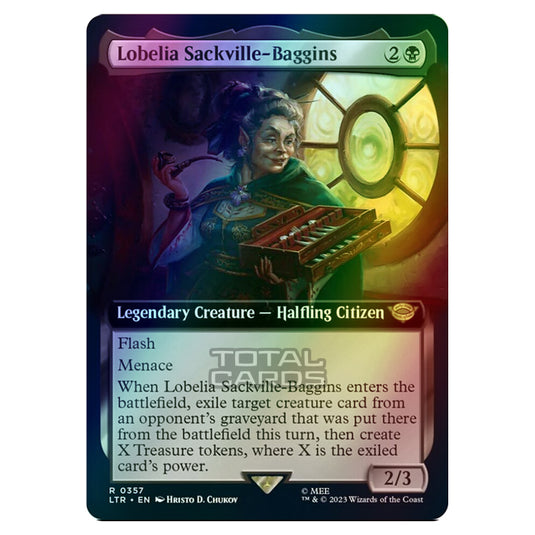 Magic The Gathering - The Lord of the Rings - Tales of Middle-Earth - Lobelia Sackville-Baggins (Extended Art Card) - 0357 (Foil)