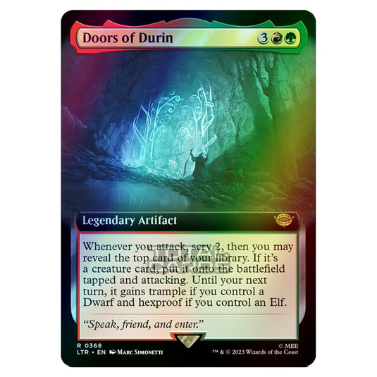 Magic The Gathering - The Lord of the Rings - Tales of Middle-Earth - Doors of Durin (Extended Art Card) - 0368 (Foil)