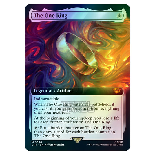 Magic The Gathering - The Lord of the Rings - Tales of Middle-Earth - The One Ring (Extended Art Card) - 0380 (Foil)