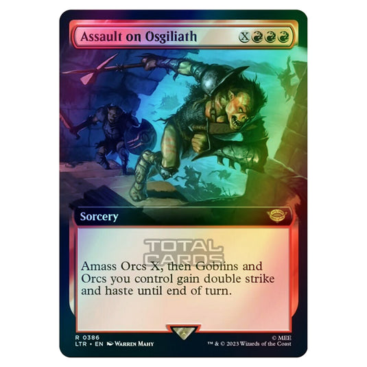 Magic The Gathering - The Lord of the Rings - Tales of Middle-Earth - Assault on Osgiliath (Extended Art Card) - 0386 (Foil)