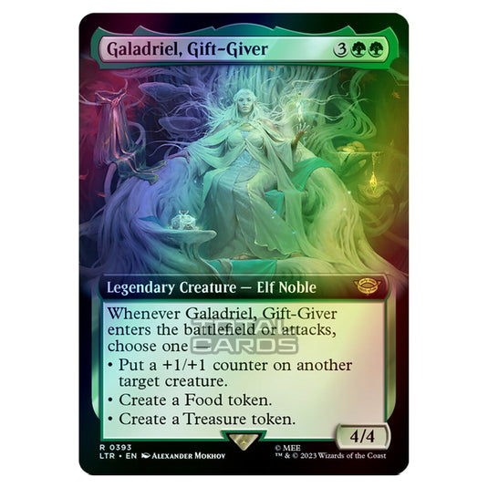 Magic The Gathering - The Lord of the Rings - Tales of Middle-Earth - Galadriel, Gift-Giver (Extended Art Card) - 0393 (Foil)