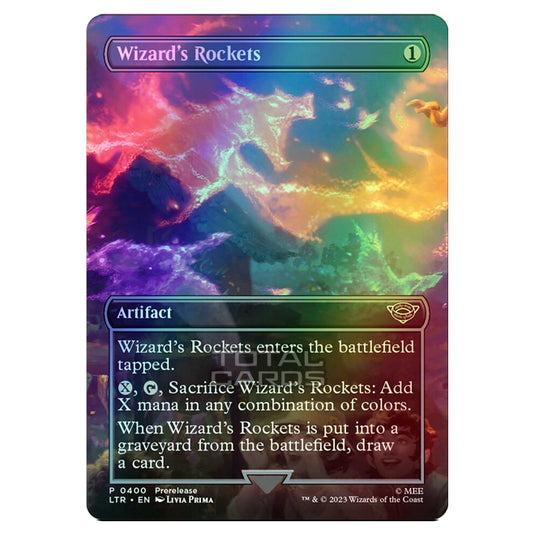 Magic The Gathering - The Lord of the Rings - Tales of Middle-Earth - Wizard's Rockets (Scene Card) - 0400 (Foil)