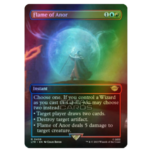 Magic The Gathering - The Lord of the Rings - Tales of Middle-Earth - Flame of Anor (Scene Card) - 0406 (Foil)