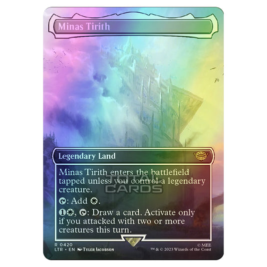 Magic The Gathering - The Lord of the Rings - Tales of Middle-Earth - Minas Tirith (Scene Card) - 0420 (Foil)