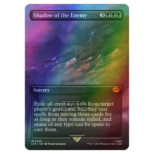 Magic The Gathering - The Lord of the Rings - Tales of Middle-Earth - Shadow of the Enemy (Scene Card) - 0424 (Foil)