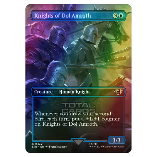 Magic The Gathering - The Lord of the Rings - Tales of Middle-Earth - Knights of Dol Amroth (Scene Card) - 0432 (Foil)