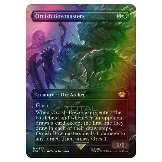 Magic The Gathering - The Lord of the Rings - Tales of Middle-Earth - Orcish Bowmasters (Scene Card) - 0433 (Foil)