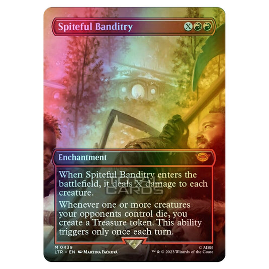 Magic The Gathering - The Lord of the Rings - Tales of Middle-Earth - Spiteful Banditry (Scene Card) - 0439 (Foil)