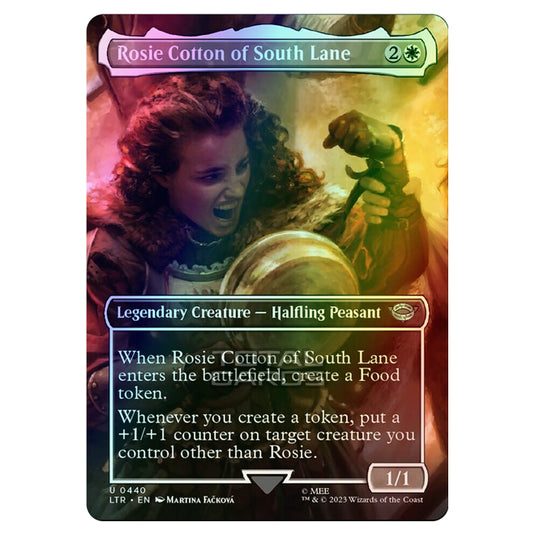 Magic The Gathering - The Lord of the Rings - Tales of Middle-Earth - Rosie Cotton of South Lane (Scene Card) - 0440 (Foil)