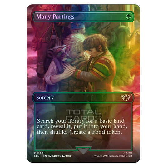 Magic The Gathering - The Lord of the Rings - Tales of Middle-Earth - Many Partings (Scene Card) - 0445 (Foil)