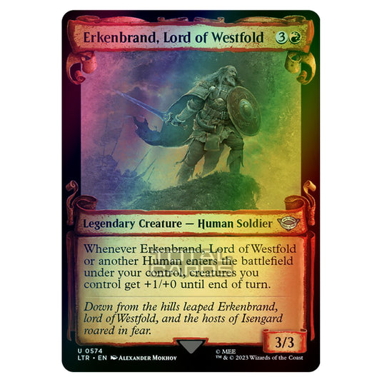 Magic The Gathering - The Lord of the Rings - Tales of Middle-Earth - Erkenbrand, Lord of Westfold - 0574 (Foil)