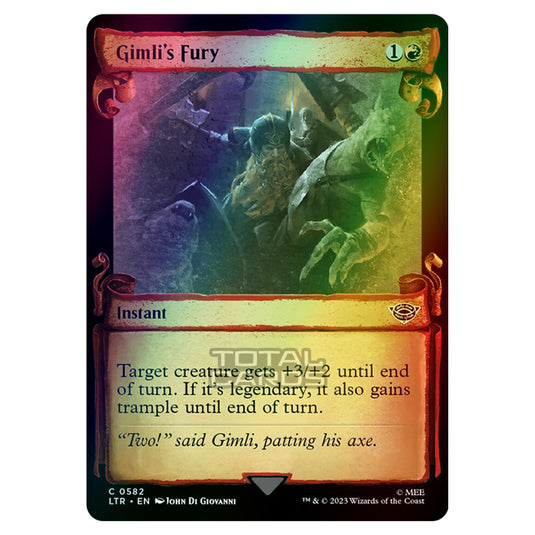 Magic The Gathering - The Lord of the Rings - Tales of Middle-Earth - Gimli's Fury - 0582 (Foil)