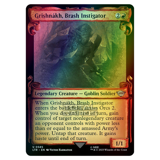 Magic The Gathering - The Lord of the Rings - Tales of Middle-Earth - Grishnákh, Brash Instigator - 0585 (Foil)