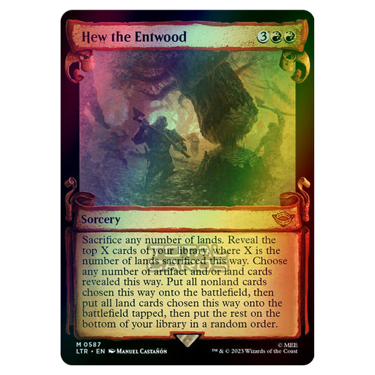 Magic The Gathering - The Lord of the Rings - Tales of Middle-Earth - Hew the Entwood - 0587 (Foil)