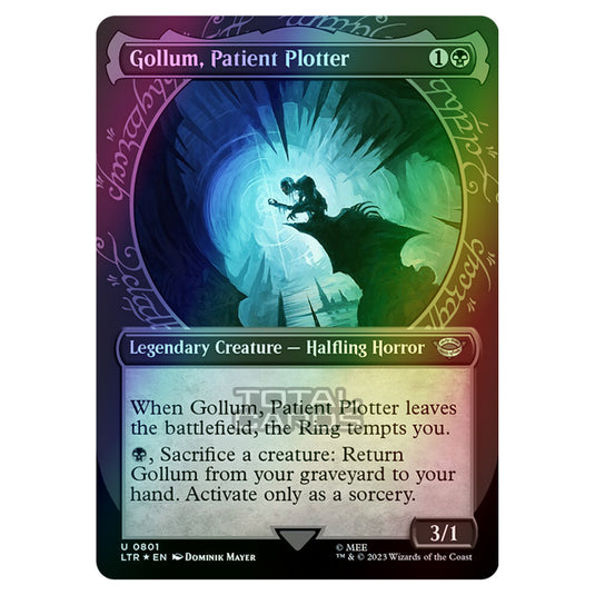 Magic The Gathering - The Lord of the Rings - Tales of Middle-Earth - Gollum, Patient Plotter - 0801 (Foil)