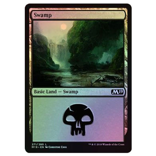 Magic The Gathering - Core Set 2019 - Swamp - (Foil) - 271/280