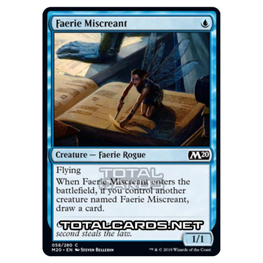 Magic The Gathering - Core Set 2020 - Faerie Miscreant - 58/280