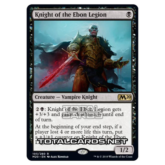Magic The Gathering - Core Set 2020 - Knight of the Ebon Legion - 105/280