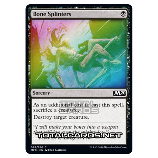 Magic The Gathering - Core Set 2020 - Bone Splinters - 92/280 (Foil)