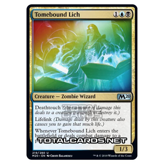 Magic The Gathering - Core Set 2020 - Tomebound Lich - 219/280 (Foil)