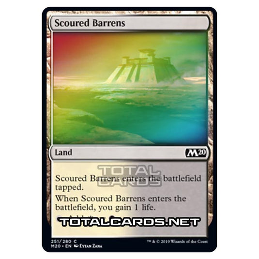 Magic The Gathering - Core Set 2020 - Scoured Barrens - 251/280 (Foil)