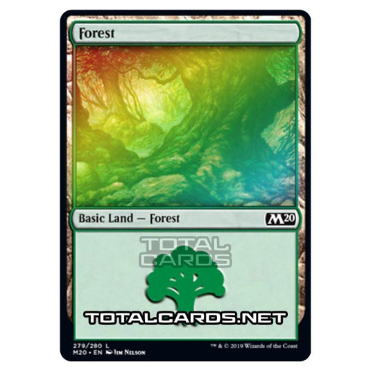 Magic The Gathering - Core Set 2020 - Forest - 279/280 (Foil)