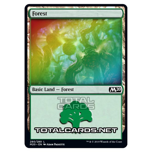 Magic The Gathering - Core Set 2020 - Forest - 280/280 (Foil)