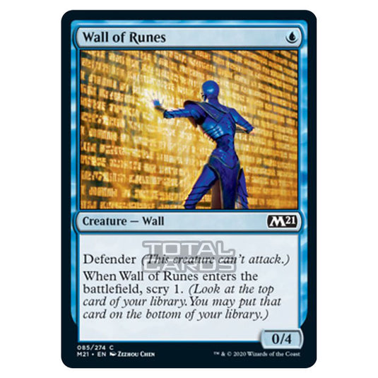 Magic The Gathering - Core Set 2021 - Wall of Runes - 85/274