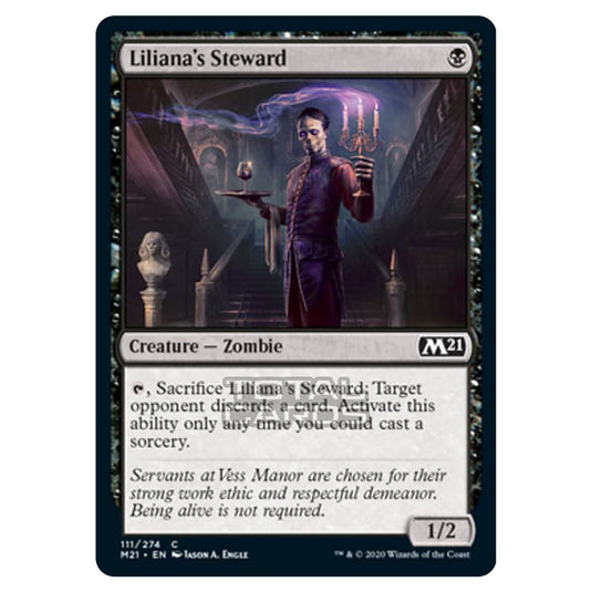 Magic The Gathering - Core Set 2021 - Liliana's Steward - 111/274
