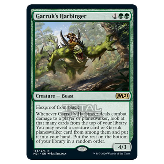 Magic The Gathering - Core Set 2021 - Garruk's Harbinger - 185/274