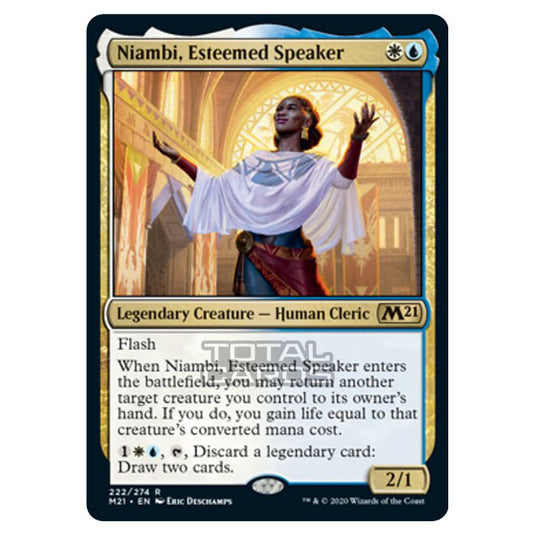 Magic The Gathering - Core Set 2021 - Niambi, Esteemed Speaker - 222/274 EX