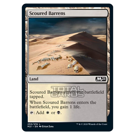 Magic The Gathering - Core Set 2021 - Scoured Barrens - 250/274