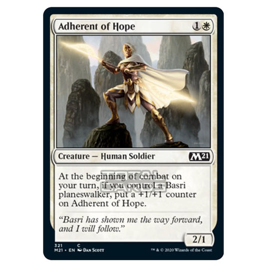 Magic The Gathering - Core Set 2021 - Adherent of Hope - 321/274