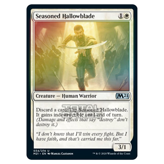 Magic The Gathering - Core Set 2021 - Seasoned Hallowblade - 34/274 (Foil)