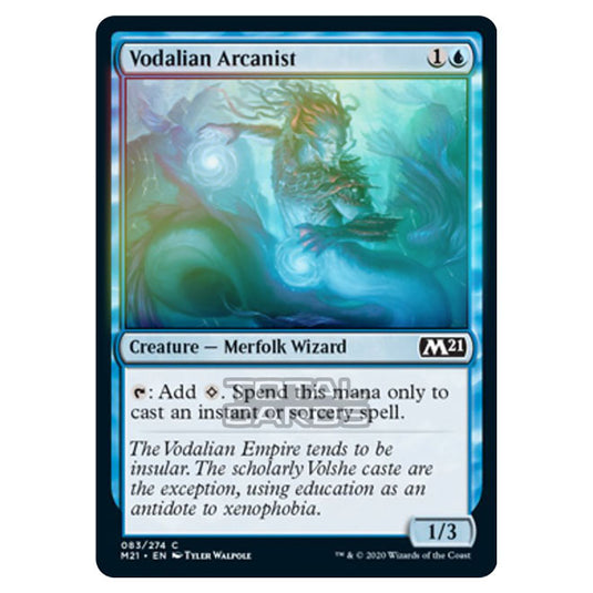 Magic The Gathering - Core Set 2021 - Vodalian Arcanist - 83/274 (Foil)